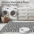 thumbnail image 5 of ODIKA 6'x9' Machine Washable Non-Slip Area Rug, Bovine Echoes Speckled Hide Style High Traffic Rug, Black, 304423, 5 of 5