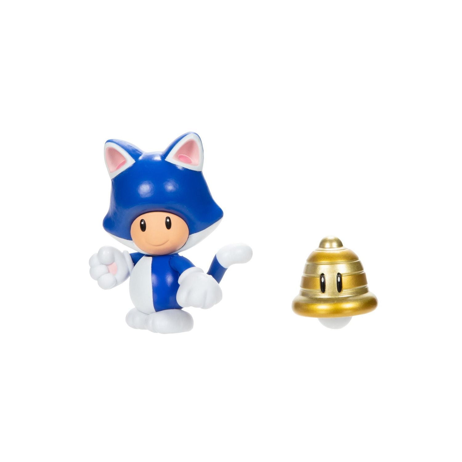 Super Mario 4 Inch Figure - Cat Toad with Bell