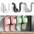 thumbnail image 3 of Zapatillas Multifuncionales Estante Punch Gratis Baño Simple Zapatilla Gancho Inodoro Drenaje Estantes Montado En La Pared Hogar Limpio Herramienta De Almacenamiento, 3 of 4
