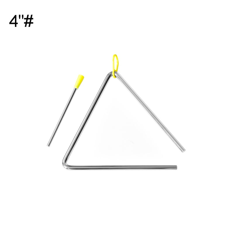 CW_ Metal Triangle Beating Percussion Musical Instrument Educational Kids Toy Gi 