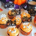 thumbnail image 3 of Murciélago Arthsdite Happy Halloween con forma de araña y fantasma para cupcakes, 24 unidades, 3 of 7