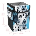 thumbnail image 5 of Spotted Dog Foldable Car Trash Bin with Lid, Leak-proof Mini Trash Can, Hanging Storage Bag for Car, 5 of 6