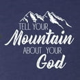 thumbnail image 5 of Wild Bobby Tell Your Mountain About Your God Inspirational/Christian Men Premium Tri Blend Tee, Vintage Navy, XX-Large, 5 of 5