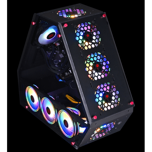 Unique style desktop computer case