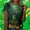 Shirts-508Army Green, variant on LEKWK Womens Graphic T Shirts Cute Bunny Leprechaun Crew Neck St Patricks Day Shirt Rabbit Holding Clover Print Short Sleeve Holiday Tee