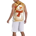 thumbnail image 2 of Xecao Christmas Snowman Gift print basketball shirt for both men and women, a unisex basketball jersey perfect for theme parties-Large, 2 of 6