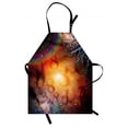 thumbnail image 1 of Astrology Apron Abstract Astral Spiritual Illlustration Of The Universe Electricity In Infinity, Unisex Kitchen Bib Apron with Adjustable Neck for Cooking Baking Gardening, Multicolor, by Ambesonne, 1 of 4