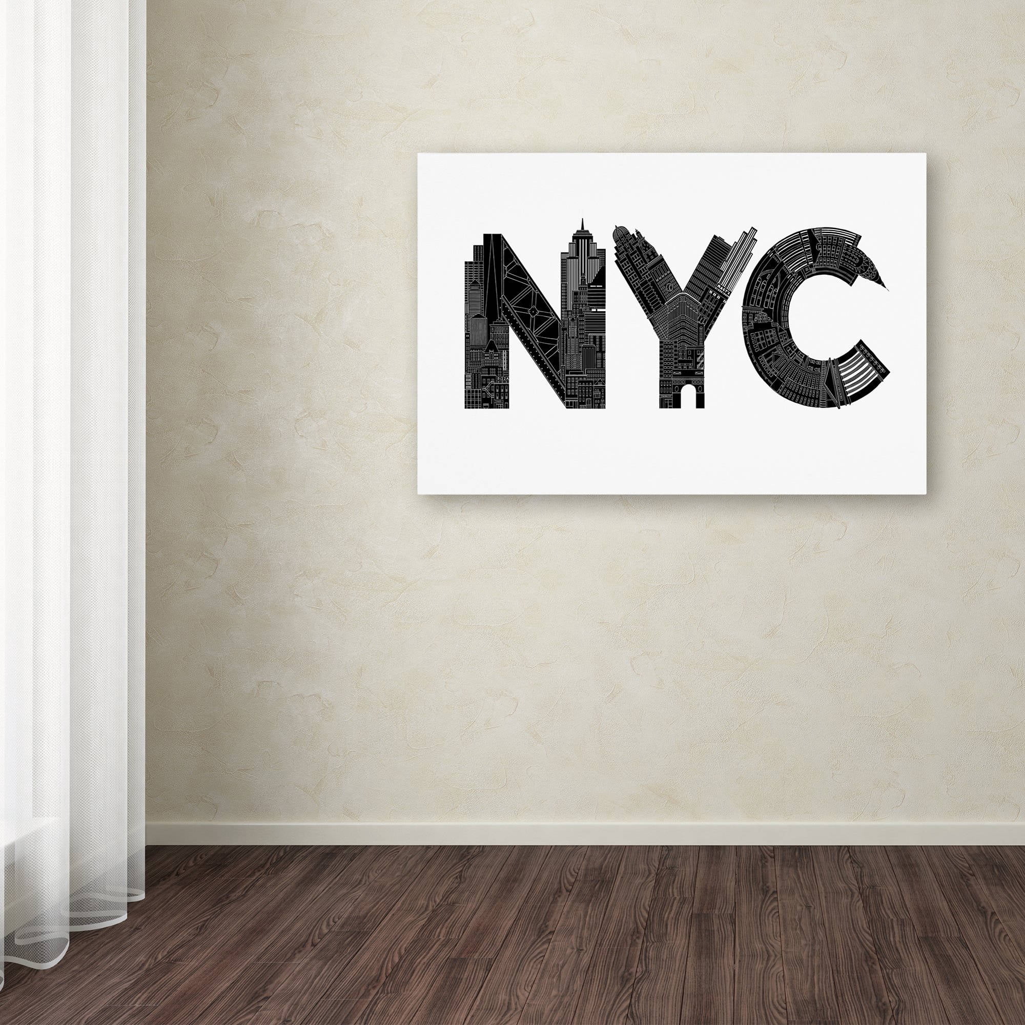 Trademark Fine Art 'NYC' Canvas Art by Robert Farkas