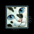 thumbnail image 2 of Seeley, Laura 26x26 White Modern Wood Framed Museum Art Print Titled - Cookies and Cream (Detail Blue, 2 of 4