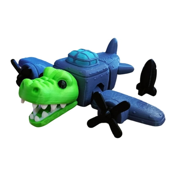 Moveable Joint Fighter Alligator Craft Model Figure 3D PrintAn1ma1Action Figure
