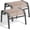Brown, variant on Outdoor Ottoman Set of 2, All Weather Outdoor Foot Stool with Supportive Textliene and Metal Frame, Stackable Oversized Outdoor Foot Rest for Furniture Patio Garden Pool, Beige