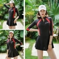 thumbnail image 2 of SIEYIO Women's Surfing Swimsuit Long Sleeves Bathing Suit Skirt Style for Sun for Protection Swimming Wear for Surfing Water Ac, 2 of 17