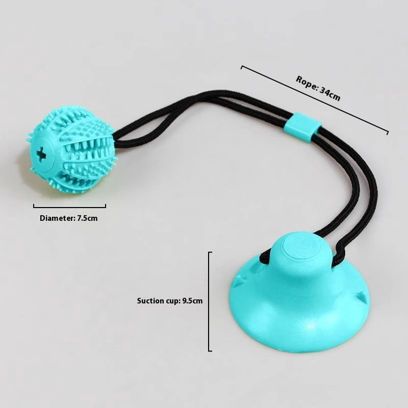 New Durable Dog Chew Toy with Suction Cup Interactive Treat Dispenser Ball for Boredom Relief and Energy Outlet