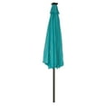 thumbnail image 5 of Deluxe Solar Powered LED Lighted Patio Umbrella - 9' - By Trademark Innovations (Aqua), 5 of 7