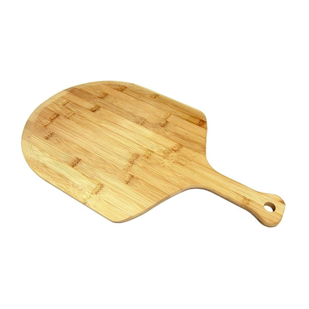 Bamboo Pizza Peel Durable with Ergonomic Handle for Cutting Vegetables