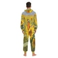 thumbnail image 7 of IAUYY Unisex Adult Onesie Pajamas Ultra-Soft Crystal-Soft Fabric, Halloween Adult Onesie Pajamas Adults,With a Zipper Plus Size Onesie Pajamas, The Orange Butterfly, 7 of 7