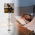 thumbnail image 4 of 12 Inch Wall Clock Battery Operated Silent Clock Decorative for Office, Kitchen, Outdoor, Living Room，Black Horse Sunflowers Lovely, 4 of 4