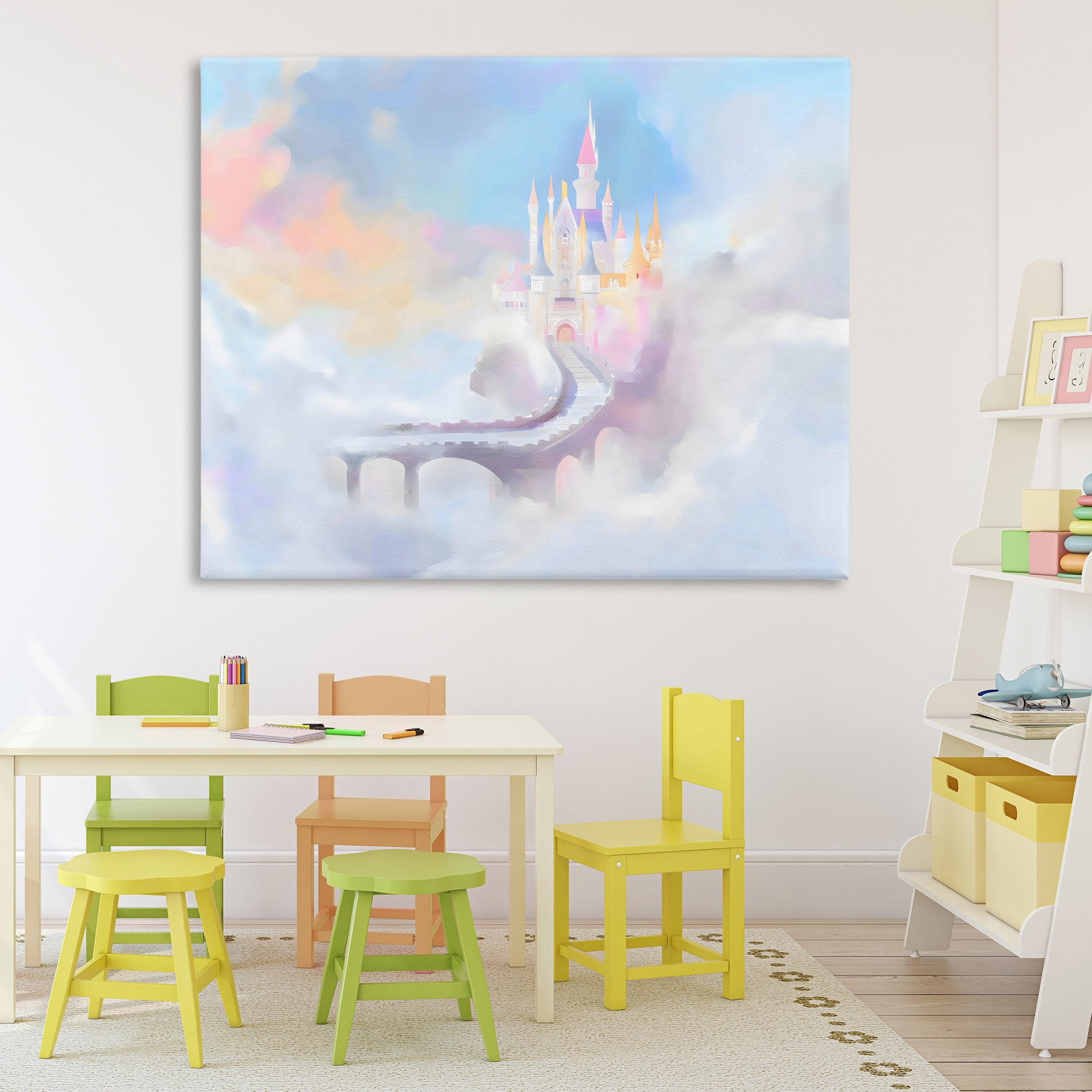 Stupell Industries Enchanted Bridge To Castle Canvas Wall Art, design by Arlington Prints