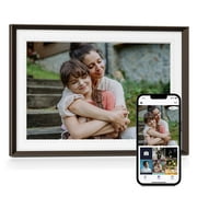 10.1 inch Digital Picture Frame WiFi Touch Screen with 16GB Storage and SD Card Slot 1280*800 Auto-Rotate Electric Photo Frame for Gift, Share Photos&Videos Remotely via Free APP