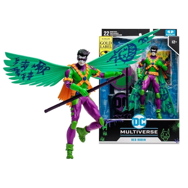 Figura de Acción McFarlane Spin Master Red Robin New 52 Jokerized GOLD LABEL 7 pulgadas