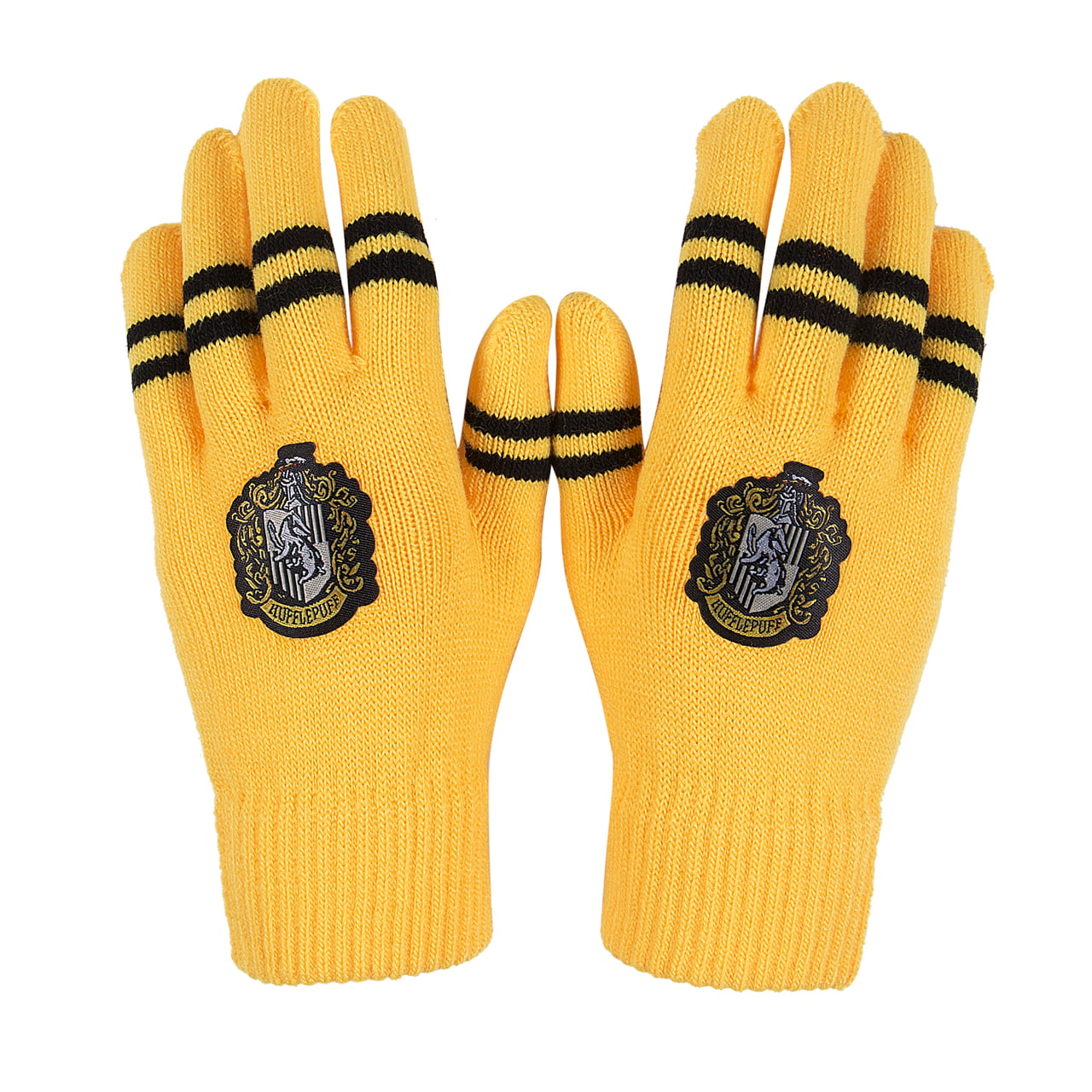 Unisex Men Women Thermal Knitted Stripe Plain Warm Full Finger Winter Gloves 