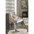 thumbnail image 2 of Home Meridian Nailhead Trimmed Upholstered Dining Chair in Blush Pink, 2 of 10
