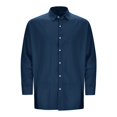 thumbnail image 5 of Mens Button Down Shirt N Top Light Shirts for Men Men Bodysuit Pajama Pajama Short 70s Shirt Young Mens Shirts Short Tee Outdoor Slim Casual Button Up Long Sleeve Beach T Navy 2XL, 5 of 5