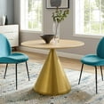thumbnail image 3 of Modway Tupelo 40" Dining Table in Gold Natural, 3 of 7
