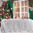 thumbnail image 3 of Mantel B-COOL con lentejuelas 125x125 cm Silver Sparkle, 3 of 9
