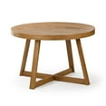 thumbnail image 3 of Plank+Beam Round Dining Table, 47" Solid Wood Kitchen Table, Farmhouse Table for 4, 3 of 8