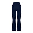 thumbnail image 6 of HXWCHs Women's Casual Drawstring Elastic Waist Wide Leg Sweatpants Solid Color Comfortable Trousers for Everyday Wear S Navy, 6 of 8