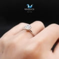 thumbnail image 2 of 1 Carat SOLITAIRE Cubic Zirconia / Sterling Silver 925 Ring / Rhodium plated Nickel-Free / MadDuckJewels RG1732, 2 of 4