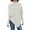 Beige, variant on Black_Friday Sweaters Under 5 Adults Fayshow0 Women'S Irregular High Neck Buttonless Shirt Knitted Shawl Top