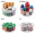 thumbnail image 3 of Clear Lazy Susan Turntable Organizer, Designed for Wide Application with 4 Compartments for Organized Storage, Elevating Your Living Experience (30cm Diameter), 3 of 8