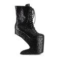 thumbnail image 2 of Ellie Shoes E-BP579-Chablis 5 Heel Platform Ankle Boot Gold  Glitter / 5, 2 of 6