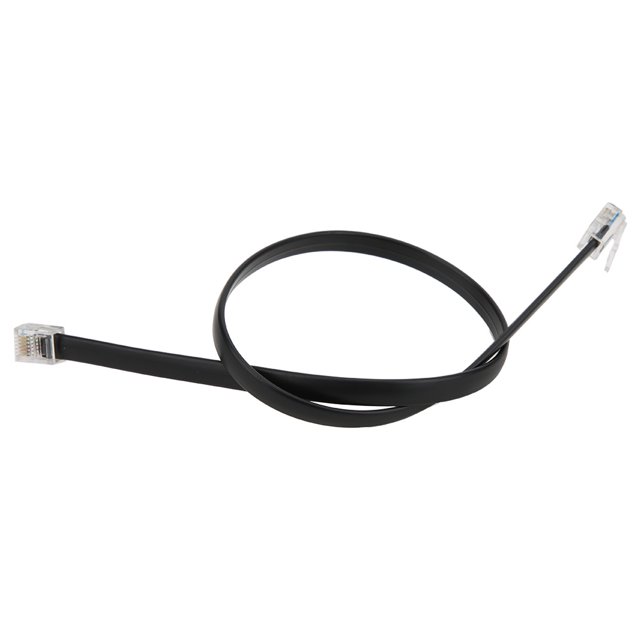 Cable sensor de cabeza de cristal doble con botón derecho RJ25 de 6 pines y 40 mm, 2 piezas, piezas de robot industrial