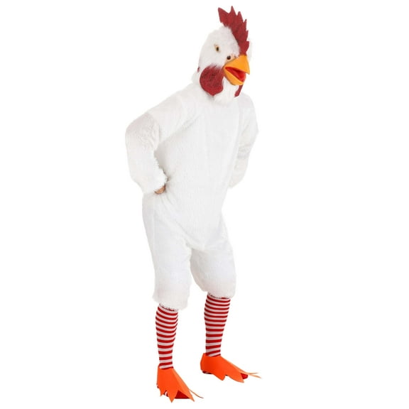 Adult Deluxe White Rooster Costume