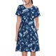 thumbnail image 1 of Disketp Blue Bus para Vestido de Manga Corta para Mujeres, Vestidos de Verano para Mujeres, Casual y Holgado para la Playa, 1 of 6
