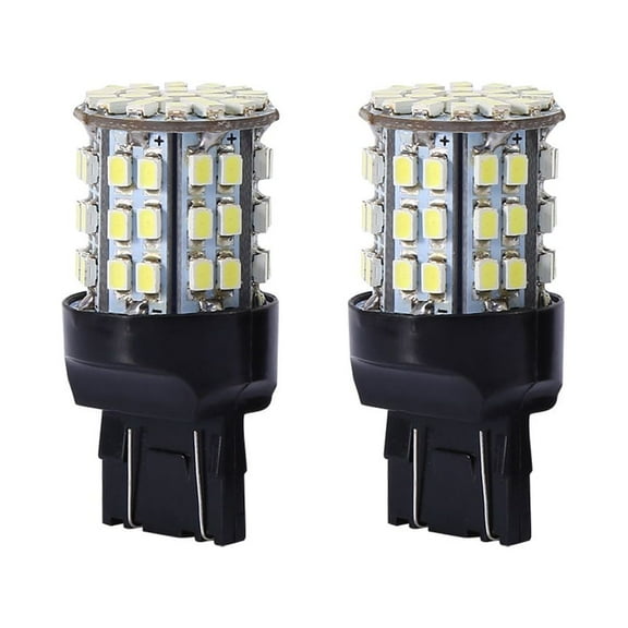 Mavis Laven Light Bulbs, 2pcs Car Reverse Brake Stop Tail LED Bulb Light Lamp Bulbs 7443 64-SMD White 6000K