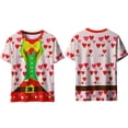 thumbnail image 6 of VBTAPA Tuxedo T-Shirts for Men 3D Graphic Short Sleeve Party Casual Top Valentines Day Heart Print Tees Green L, 6 of 7