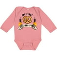 thumbnail image 3 of Inktastic My First Oktoberfest with Pretzel and Banner Boys or Girls Long Sleeve Baby Bodysuit, 3 of 5