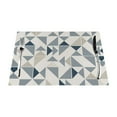 thumbnail image 1 of YFYANG Washable Heat-Resistant Placemats, 70% PVC/30% Polyester, Triangle Striped Abstract Pattern Kitchen Table Mat, 12" x 18" 6 Piece, 1 of 6