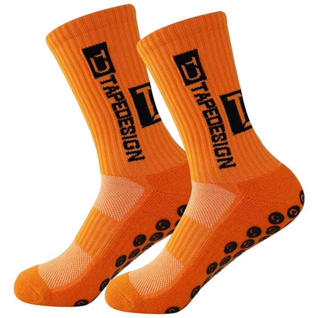 Medias Largas Bonitas SpotOrange 1Par Naranja 6-12.5US TapeDesign Calcetines Tubo Medio Algodón.