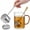 Silver - Large, variant on HOUSE AGAIN Tea Infuser for Loose Leaf Tea, 2-in-1 Tea Scoop with Rotating Open Design, 304 Stainless Steel Extra Fine Mesh Tea Strainer, Reusable Tea Steeper with Drip Tray for Mug, Cup & Teapot