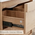 thumbnail image 2 of Eclife 36" Wall Mount Bathroom Vanity with Integrated Sink Top, Wood Tune Floating Cabinet, 2 of 8