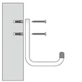 thumbnail image 4 of Ganchos pared chico, acero galvanizado, 80x120mm, 4 of 4