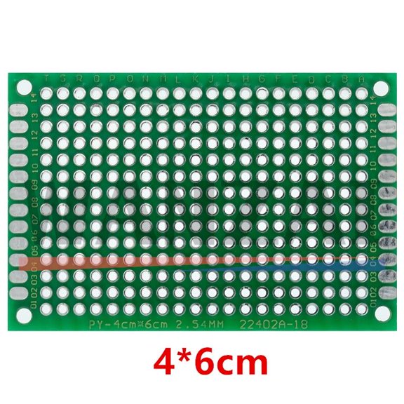 Universal PCB Printed Circuit Board for DIY Prototyping Various Sizes 7x9 6x8 5x7 4x6 3x7 2x8 cm Double Sided 4X6cm