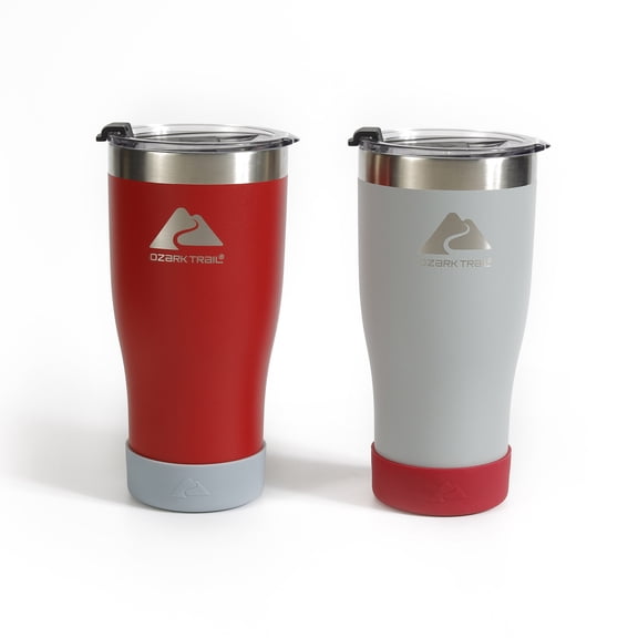 Ozark Trail 2 Pack Stainless Steel Vacuum Tumblers, 20oz