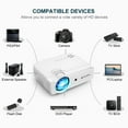 VANKYO Mini Video Projector with 50,000 Hours LED Lamp Life, 236
