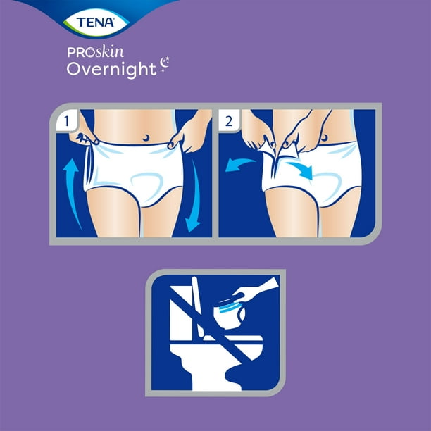 Tena Overnight Protective Underwear - Medium - case of 56